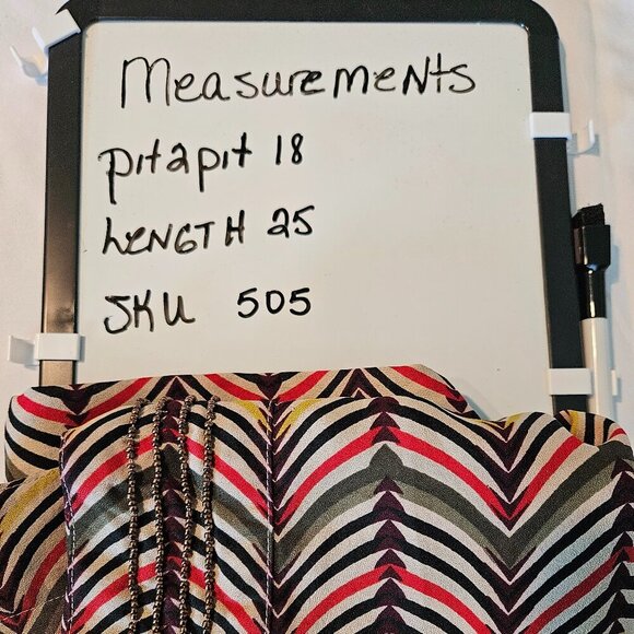 Banana Republic women's tank chevron pattern in multiple colors size S - Picture 7 of 7